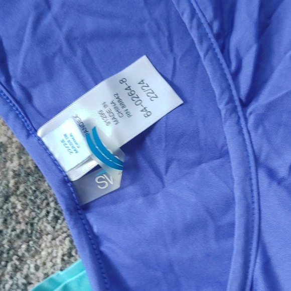 Swim 365 Swim Tops Nylon Spandex Short Sleeve Womens Size 22 24 2 Pack - Picture 5 of 9